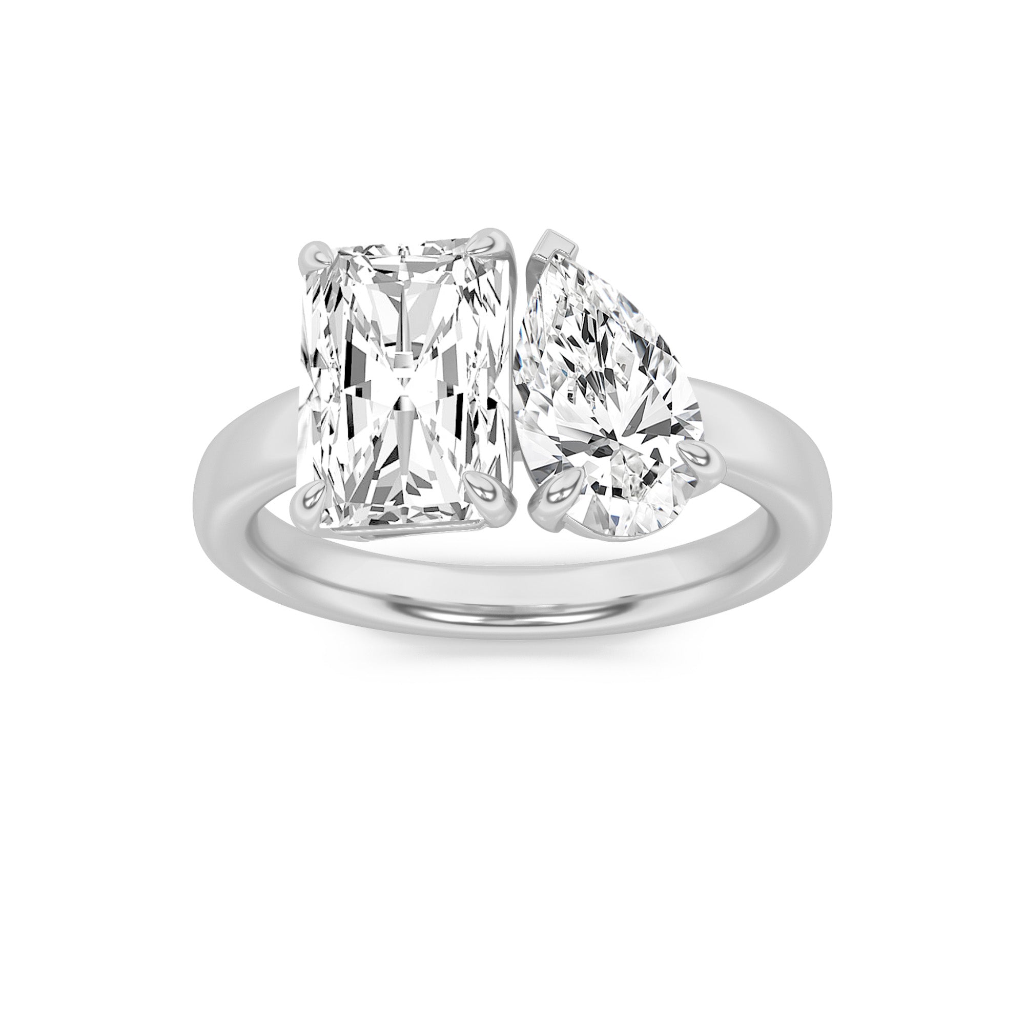 Toi et Moi | Radiant & Pear Lab-Grown Diamond Ring