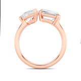 Toi et Moi | Emerald & Pear Lab-Grown Diamond Ring