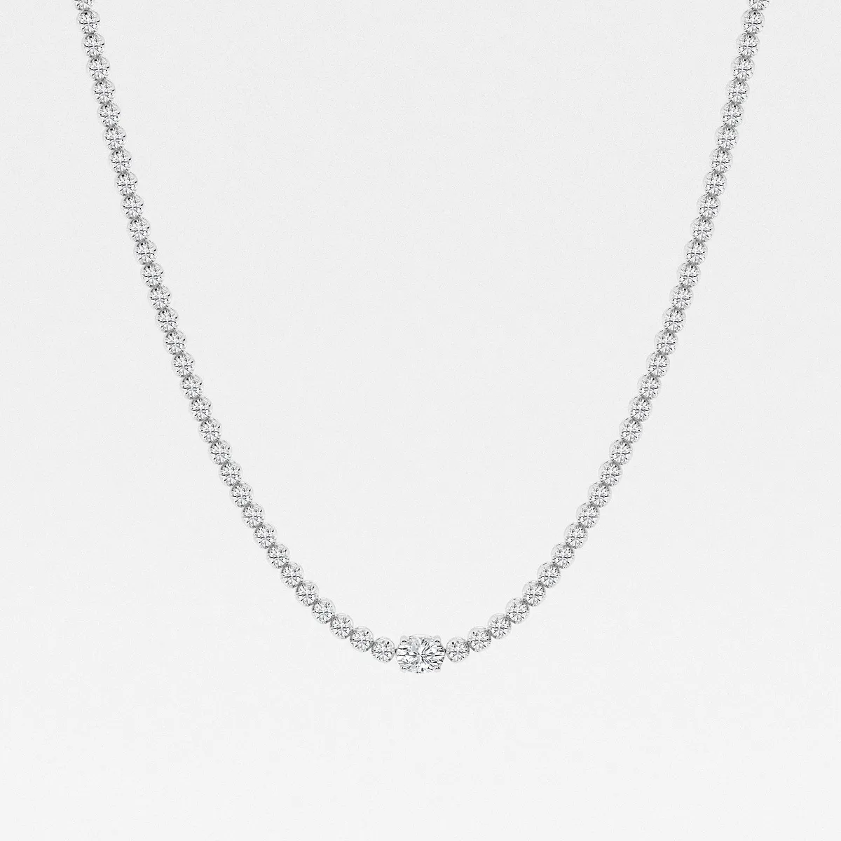 Sutra | Classic Oval Lab-Grown Diamond Single Station Tennis Necklace