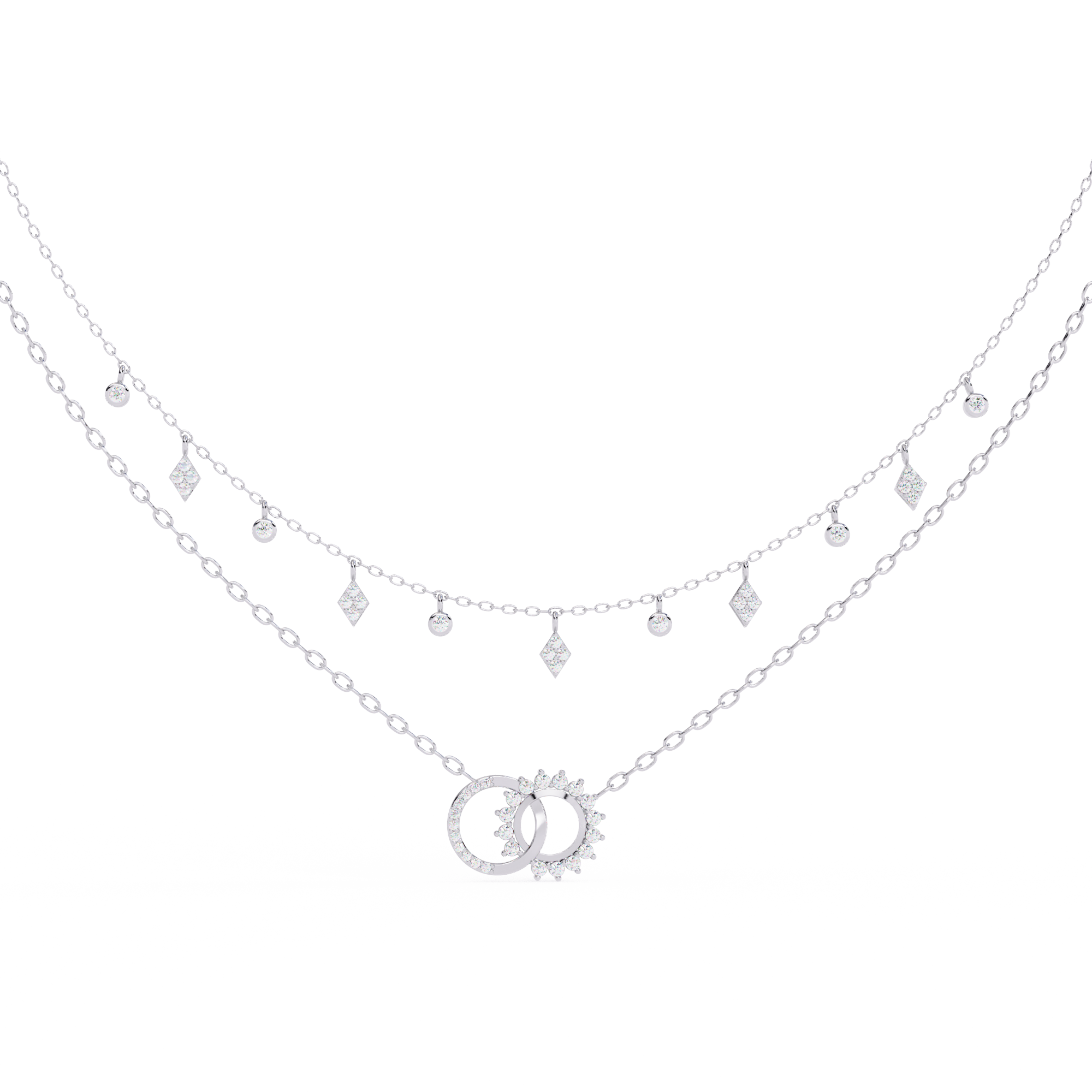 Sol | Round Lab Grown Diamond Charm Necklace
