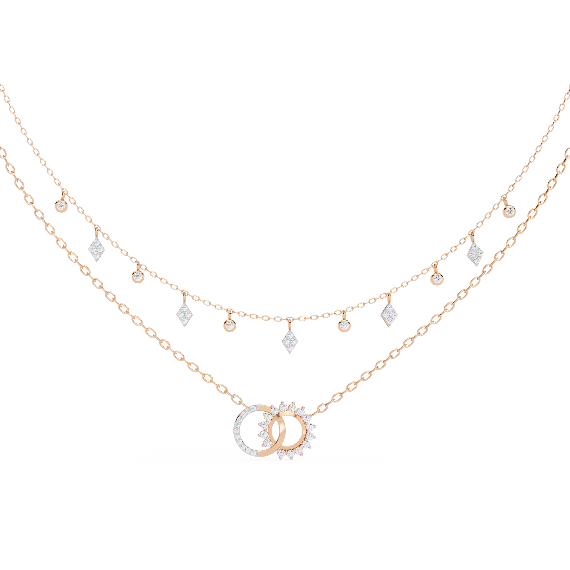 Sol | Round Lab Grown Diamond Charm Necklace