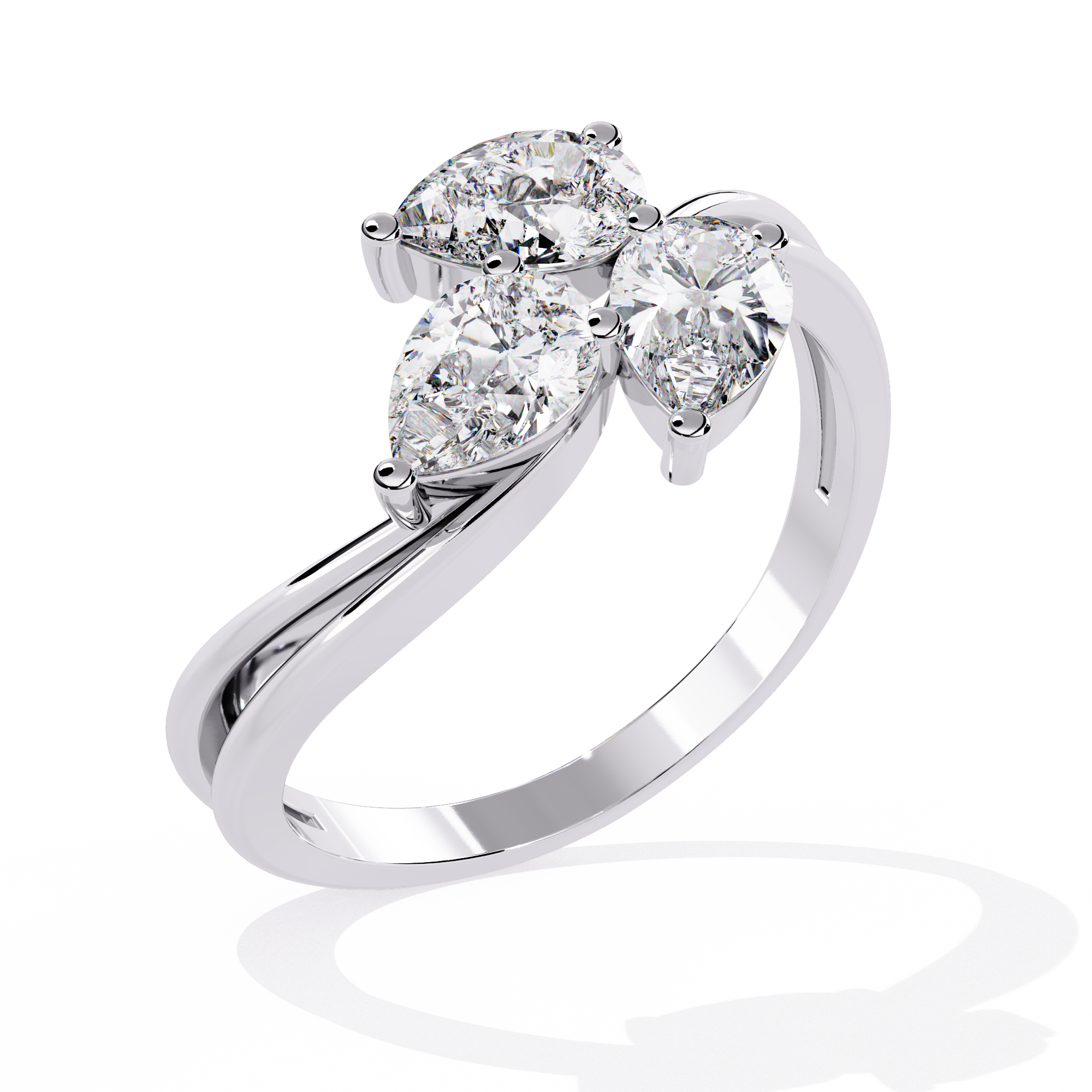 Aria | Pear-shaped Trio Lab Grown Diamond Ring