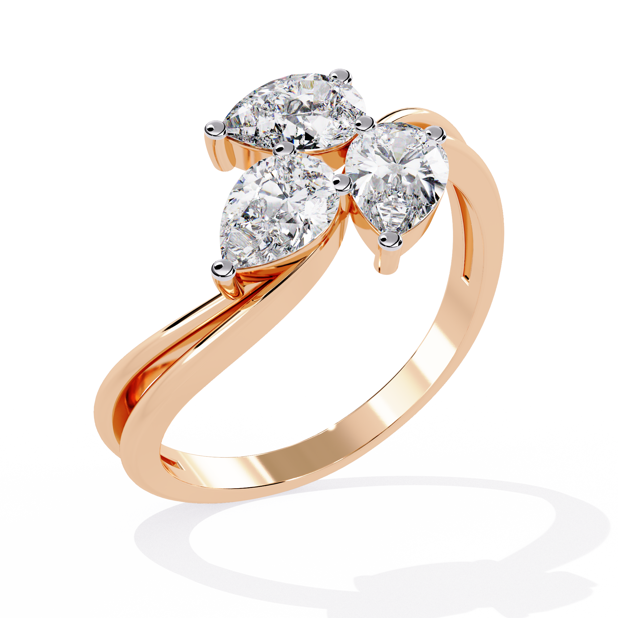 Aria | Pear-shaped Trio Lab Grown Diamond Ring
