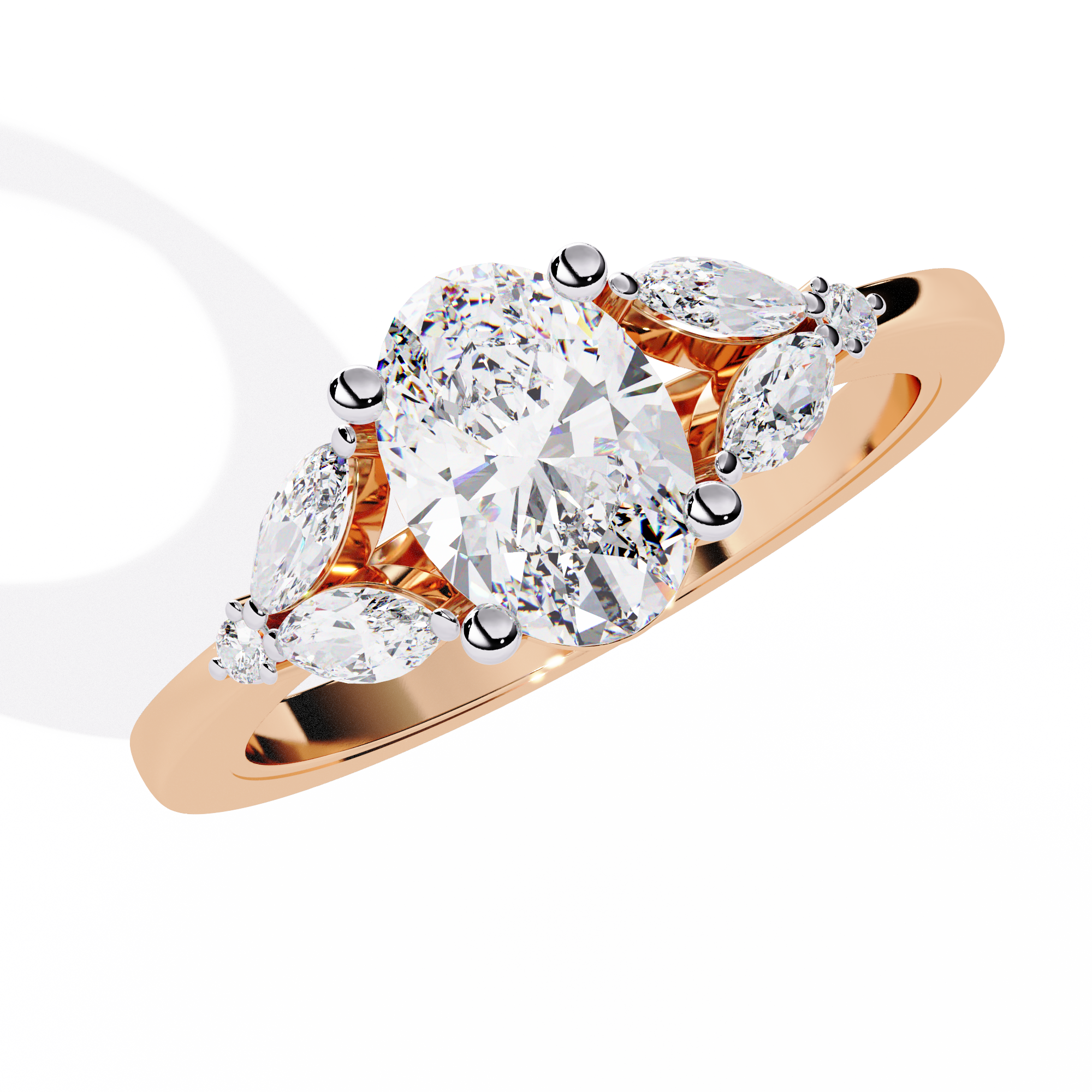 Mode | Classic Oval, Marquise and Round-Shaped Lab Grown Diamond Ring