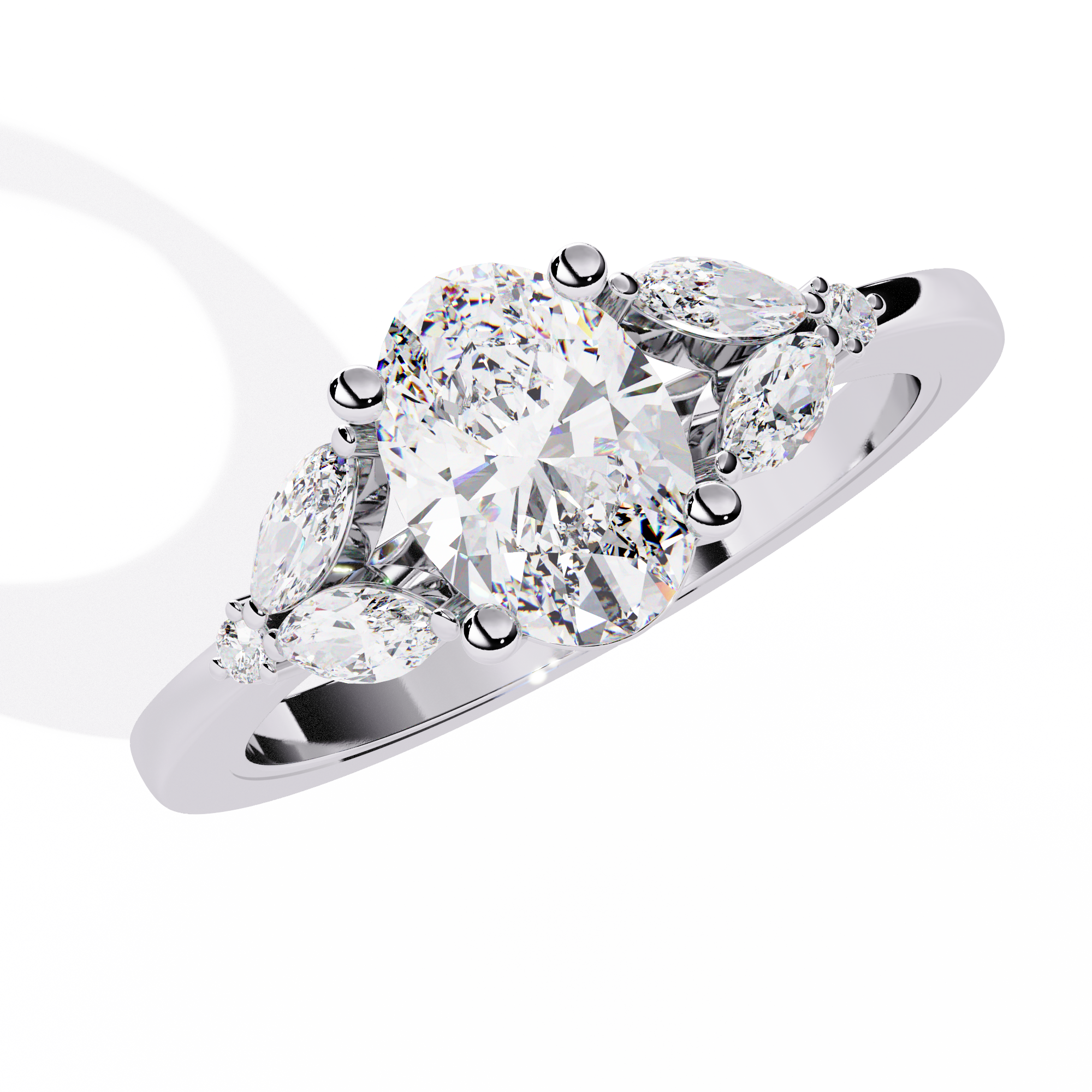 Mode | Classic Oval, Marquise and Round-Shaped Lab Grown Diamond Ring