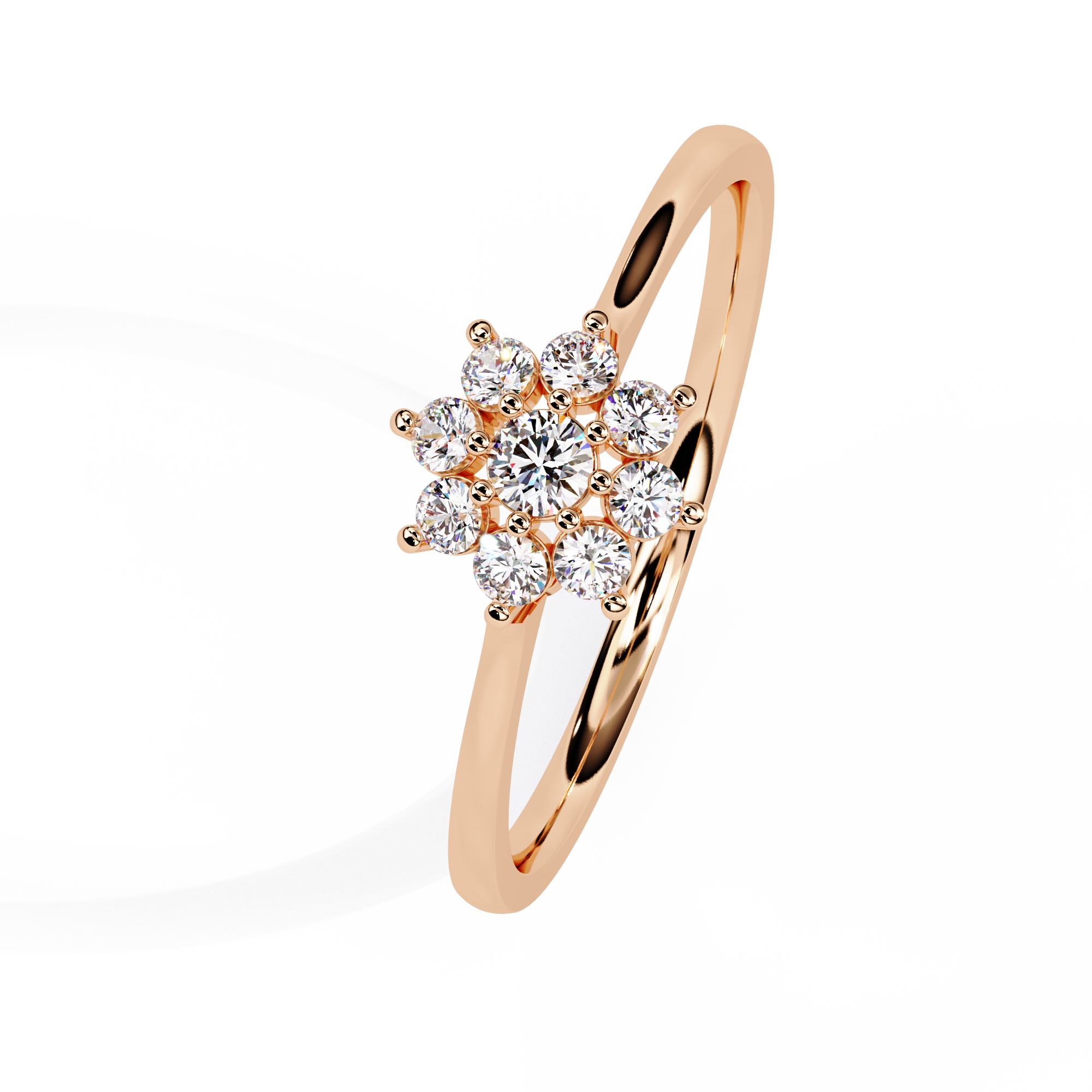Flora | Elegant Round-shaped Lab Grown Diamond Ring