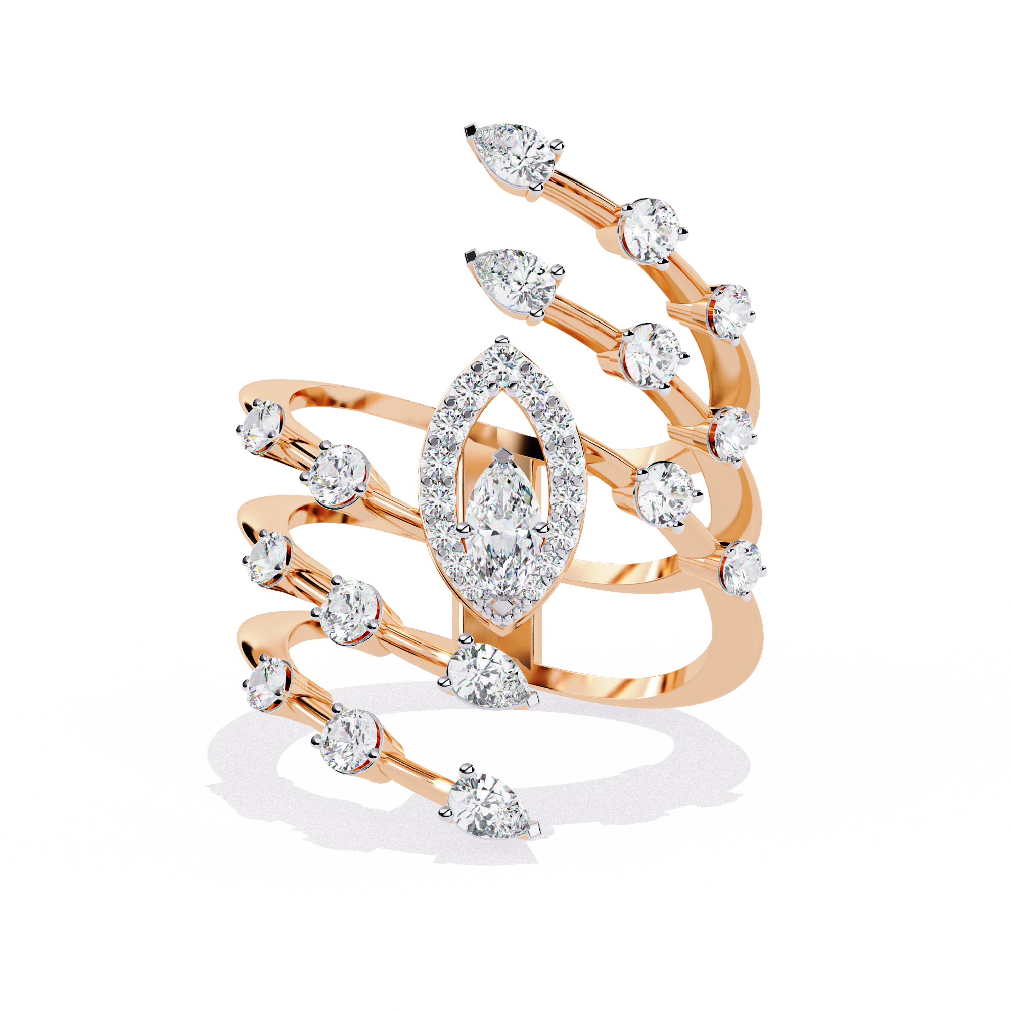 Mode | Classic Marquise and Round-shaped diamond ring