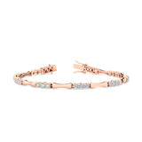 Mode | Round lab grown diamond bracelet