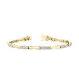 Mode | Round lab grown diamond bracelet