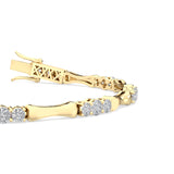 Mode | Round lab grown diamond bracelet