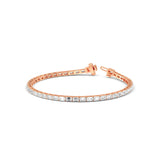 Sutra | Emerald-shaped diamond tennis bracelet