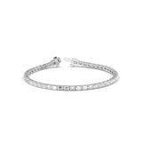 Sutra | Emerald-shaped diamond tennis bracelet