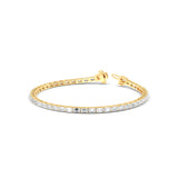 Sutra | Emerald-shaped diamond tennis bracelet