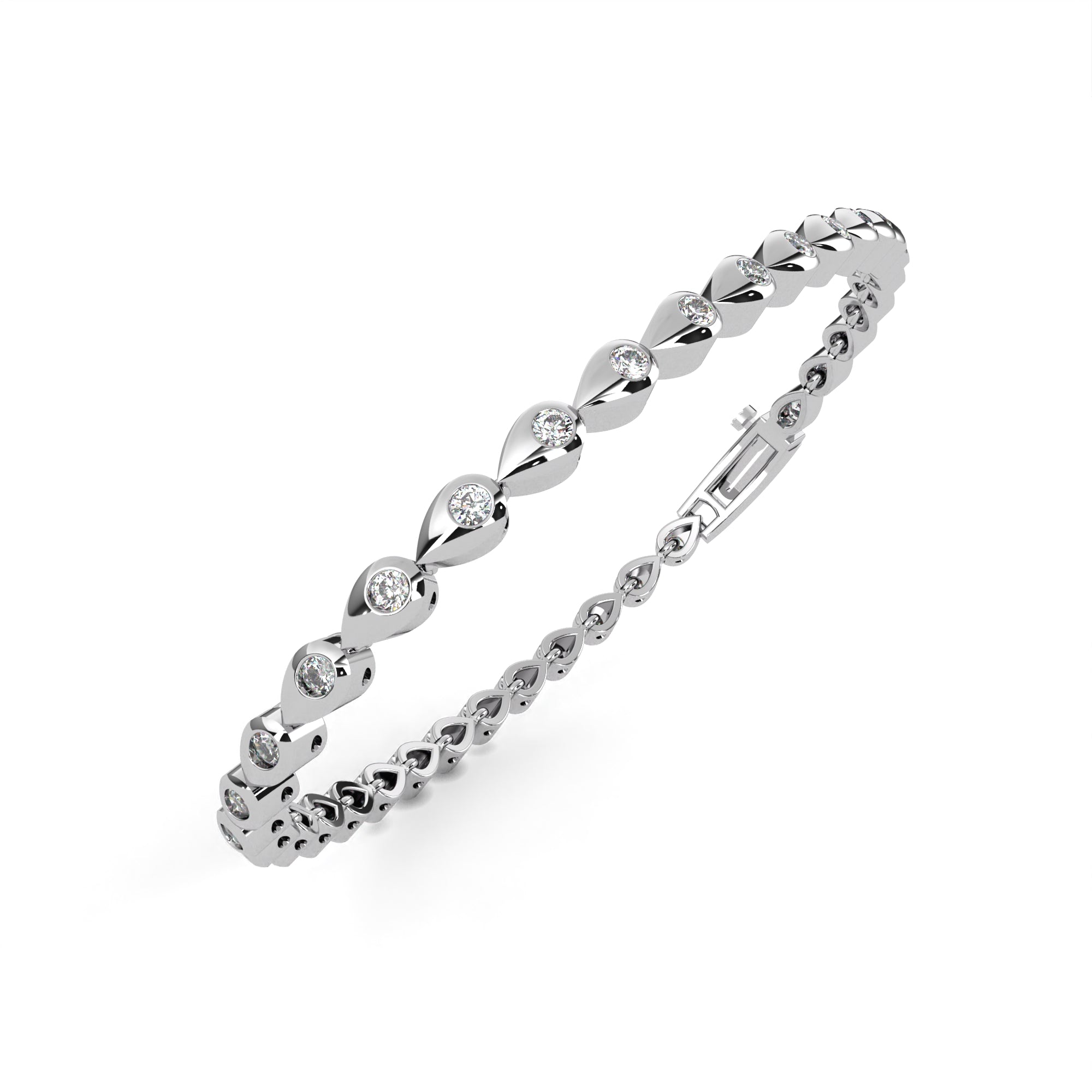 Sutra | Bezel-Set Diamond Tennis Bracelet