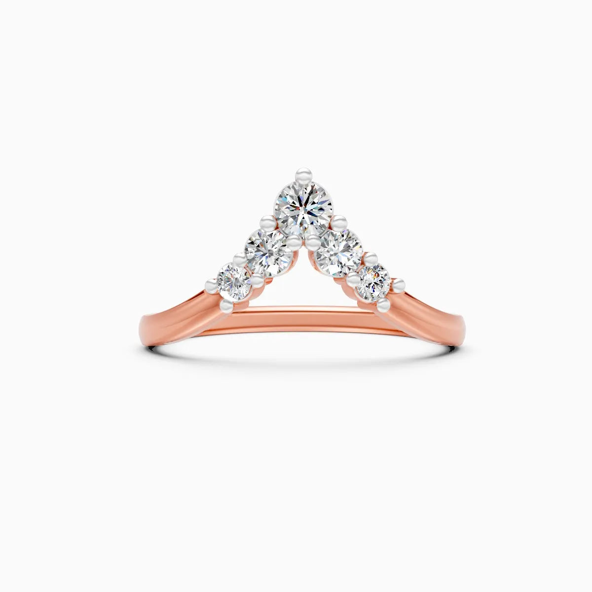 ��Mode | Round Lab Grown Diamond Chevron Ring�� Rings VD_AYN��- Lab Grown Diamonds Jewellery