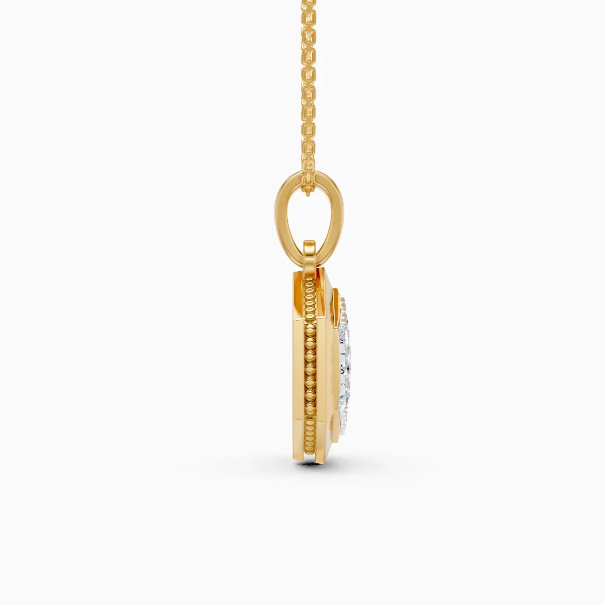 Rupak | Hex Halo Lab-Grown Diamond Pendant - Nivara