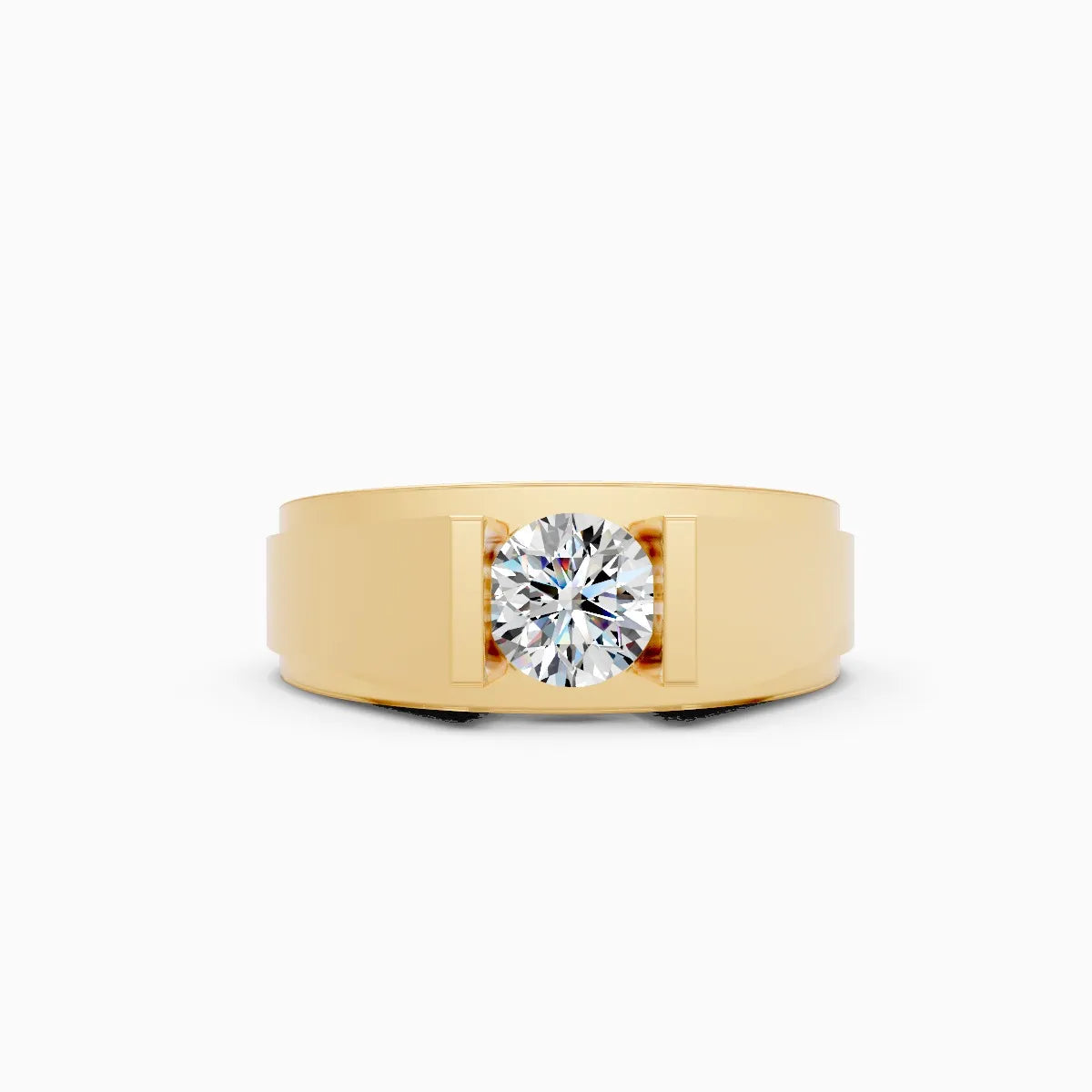 Mode | Nexus Men's Bezel-Set Solitaire Ring