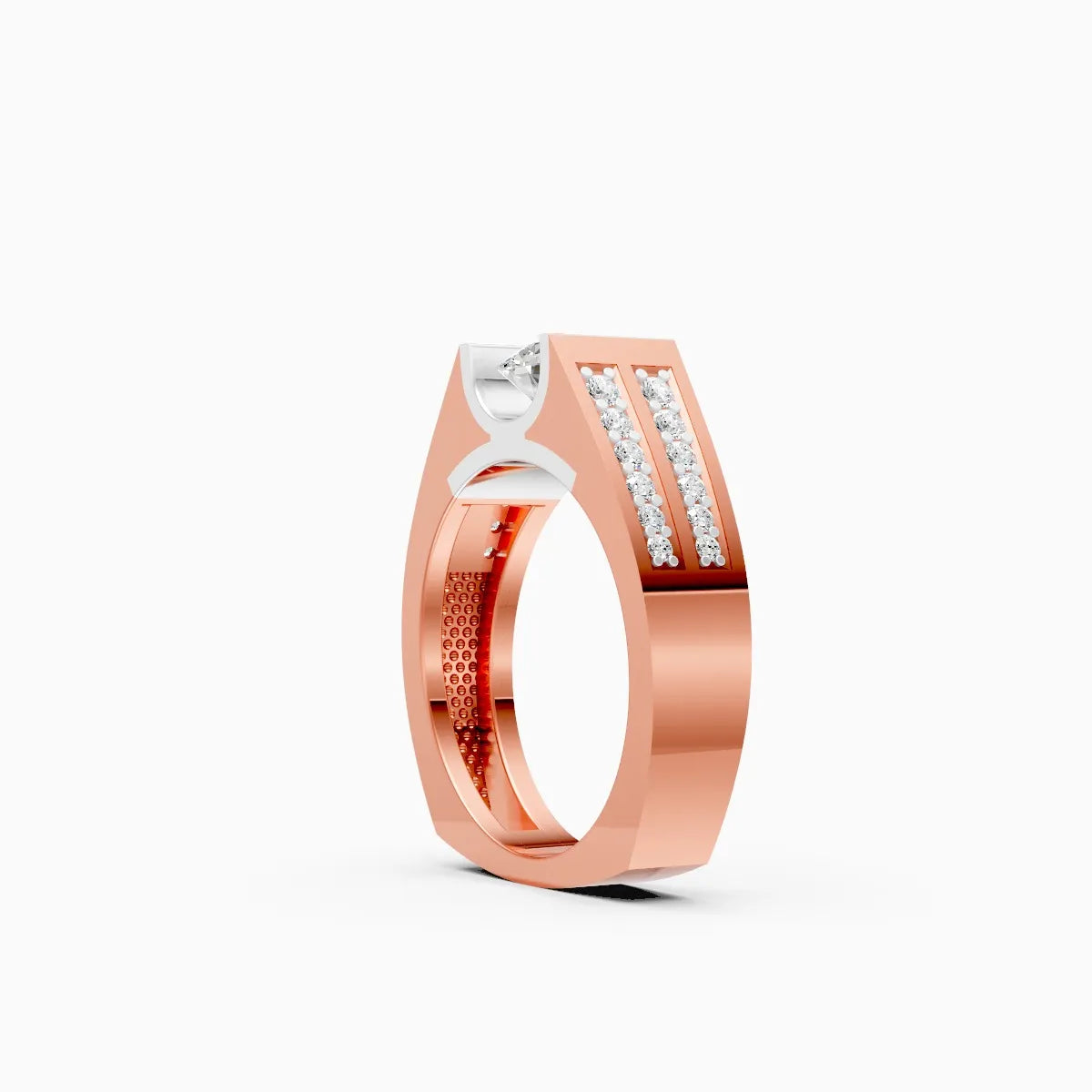 Mode | Spectra Men's Solitaire Ring with Designer Band