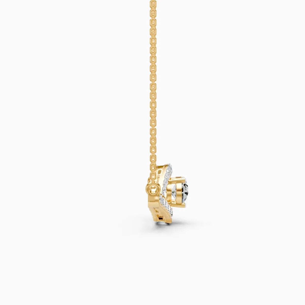 Vora | Edge Line Lab-Grown Diamond Pendant - Nivara