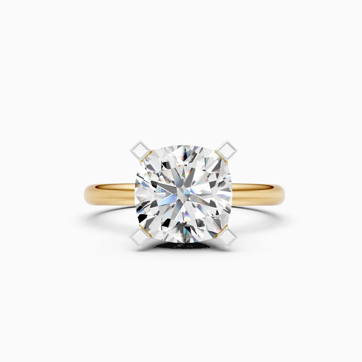 ��Amora | Cushion Lab Grown Diamond Plain Band Ring�� Rings VD_AYN��- Lab Grown Diamonds Jewellery