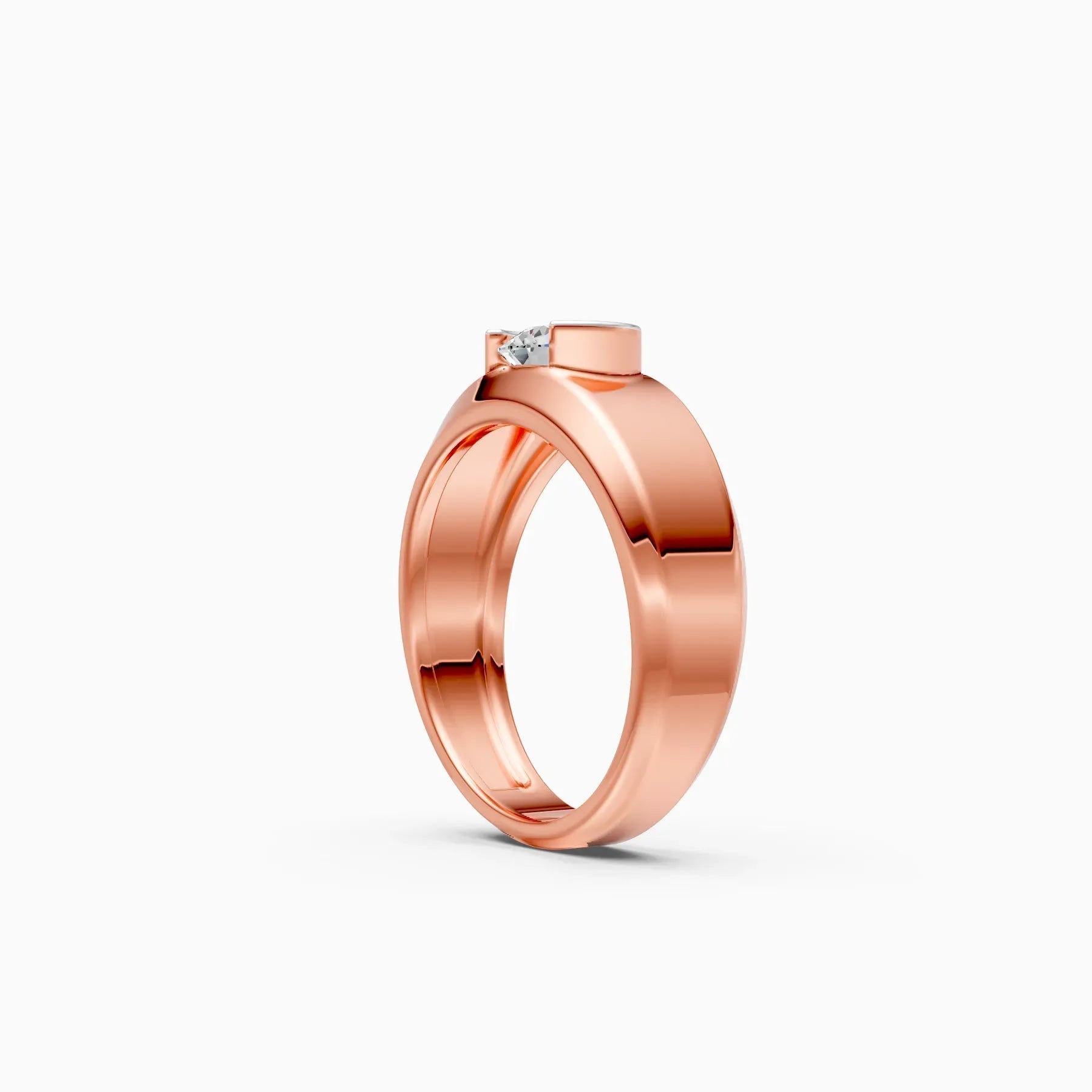 ��Amora | Round Solitaire Minimal Lab Grown Diamond Ring�� Rings VD_AYN��- Lab Grown Diamonds Jewellery
