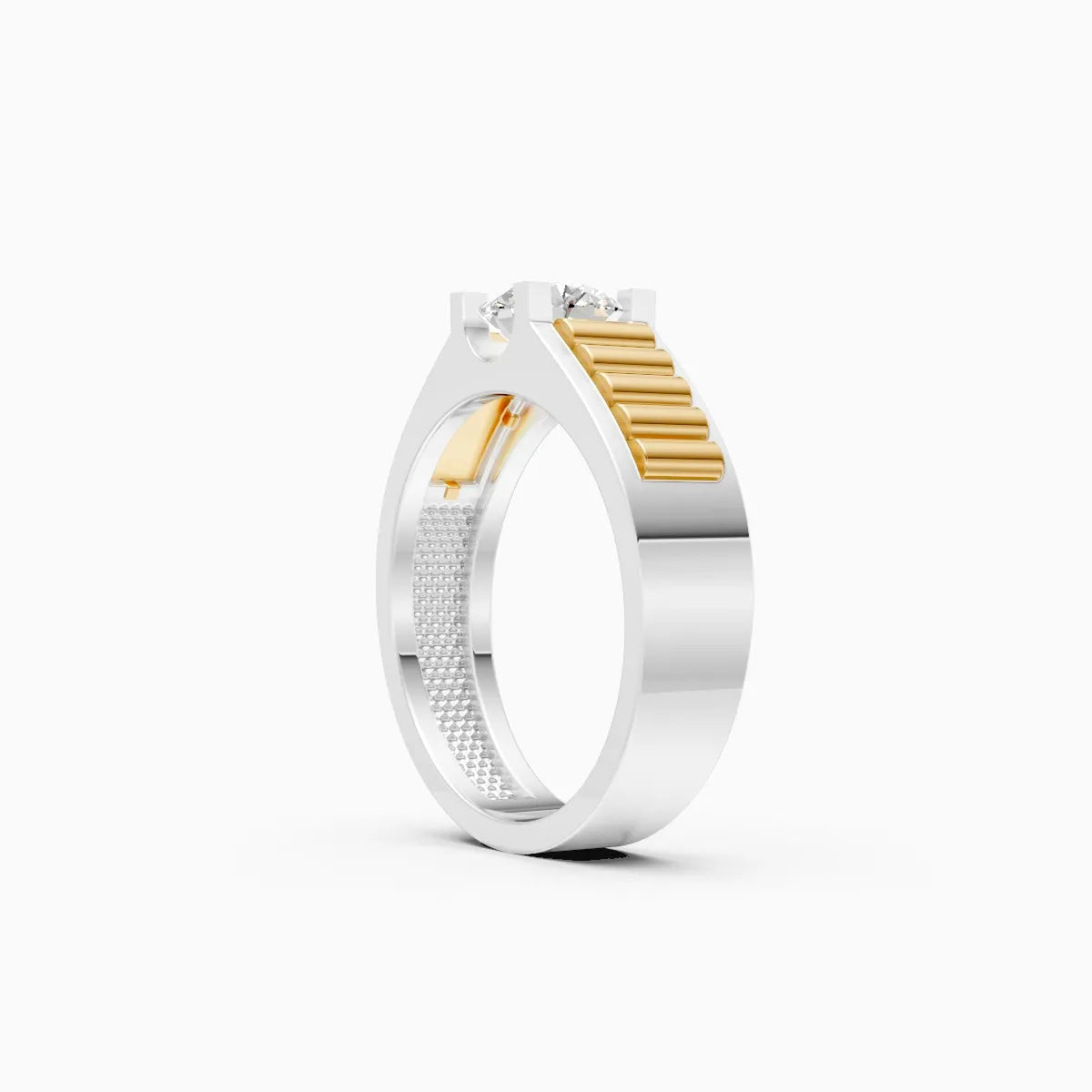 Mode | Flux Men's Rugged Solitaire Band Ring
