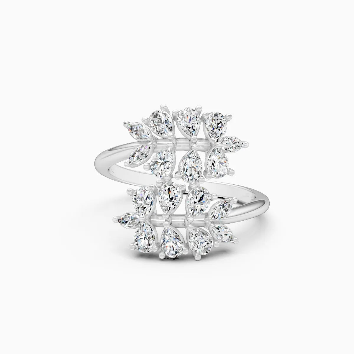  Flora | Pear Lab Grown Diamond Open Ring  Rings VD_AYN - Lab Grown Diamonds Jewellery