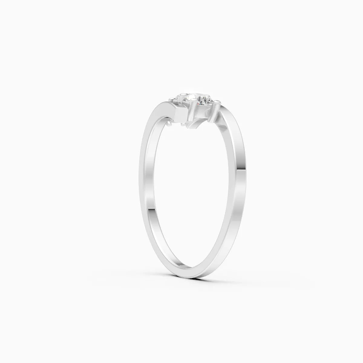 ��Mode | Round Lab Grown Diamonds Bypass Ring�� Rings VD_AYN��- Lab Grown Diamonds Jewellery