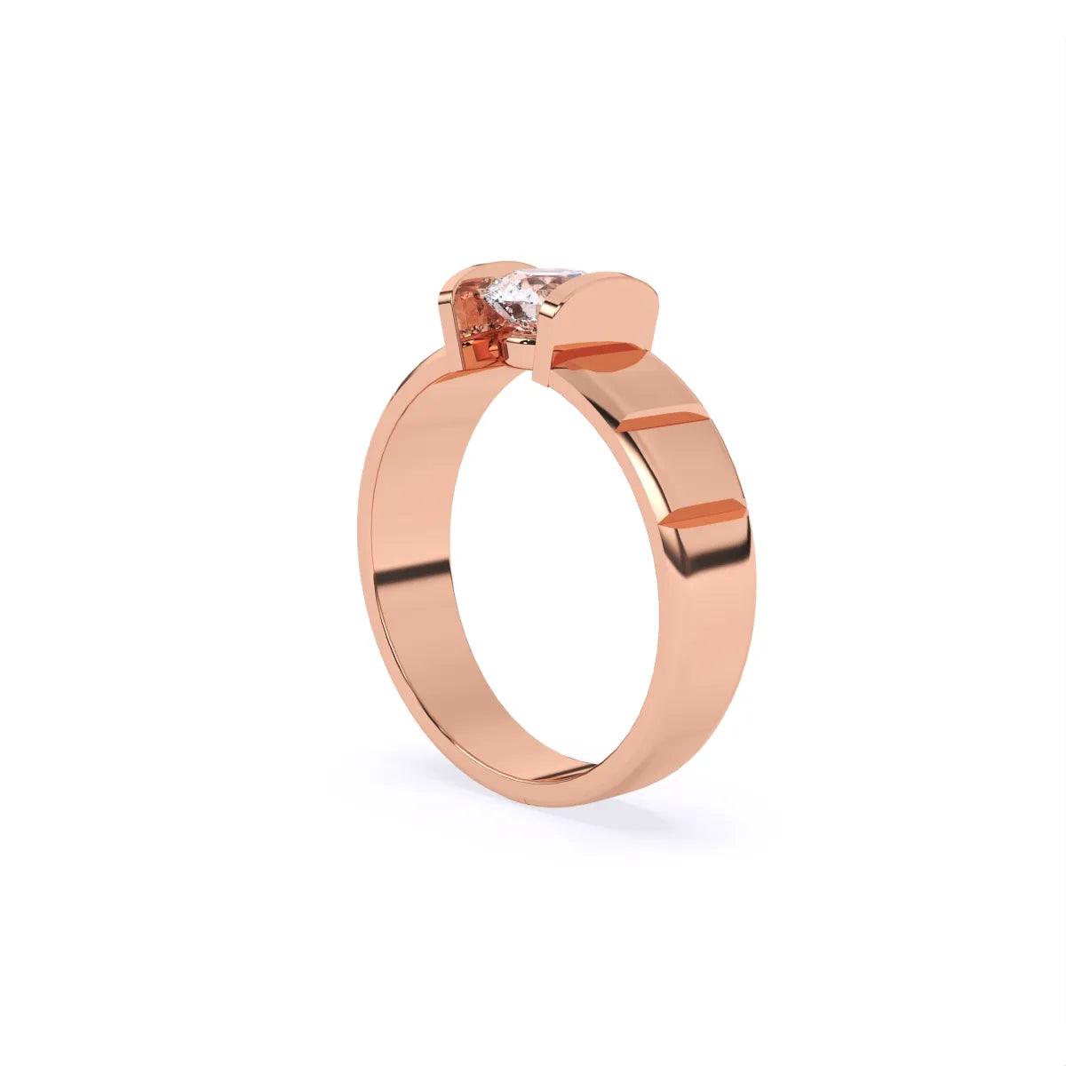 Veer | Cipher Men's Single-Stone Minimalist Ring