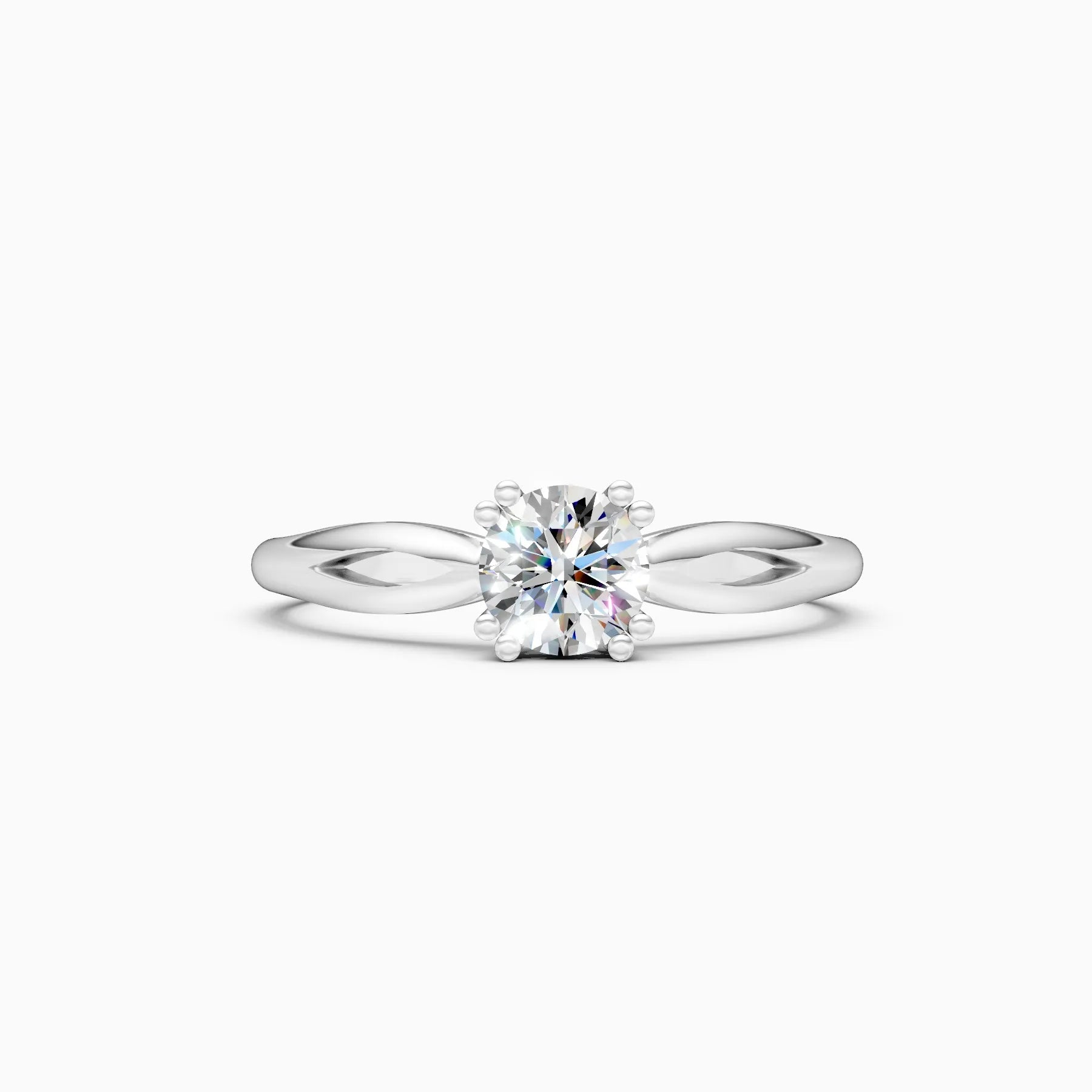 ��Amora | Round Solitaire Four Prong Setting Ring�� Rings VD_AYN��- Lab Grown Diamonds Jewellery