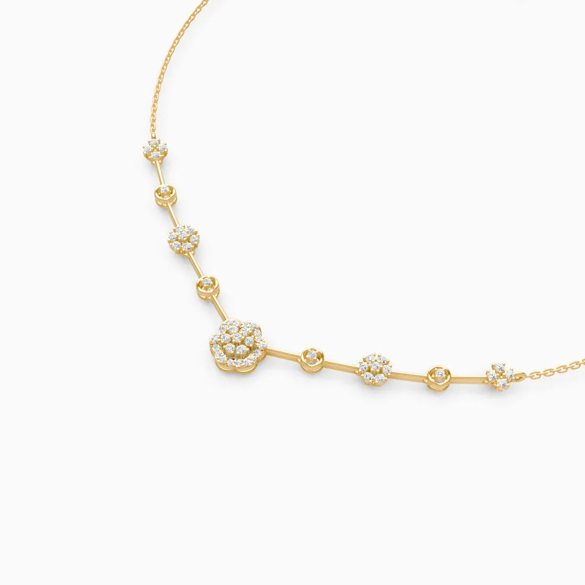 Flora | Petal Drift Lab-Grown Diamond Necklace - Nivara