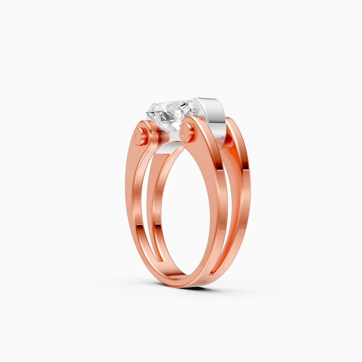 Mode | Comet Men's Radiant-Cut Solitaire Ring