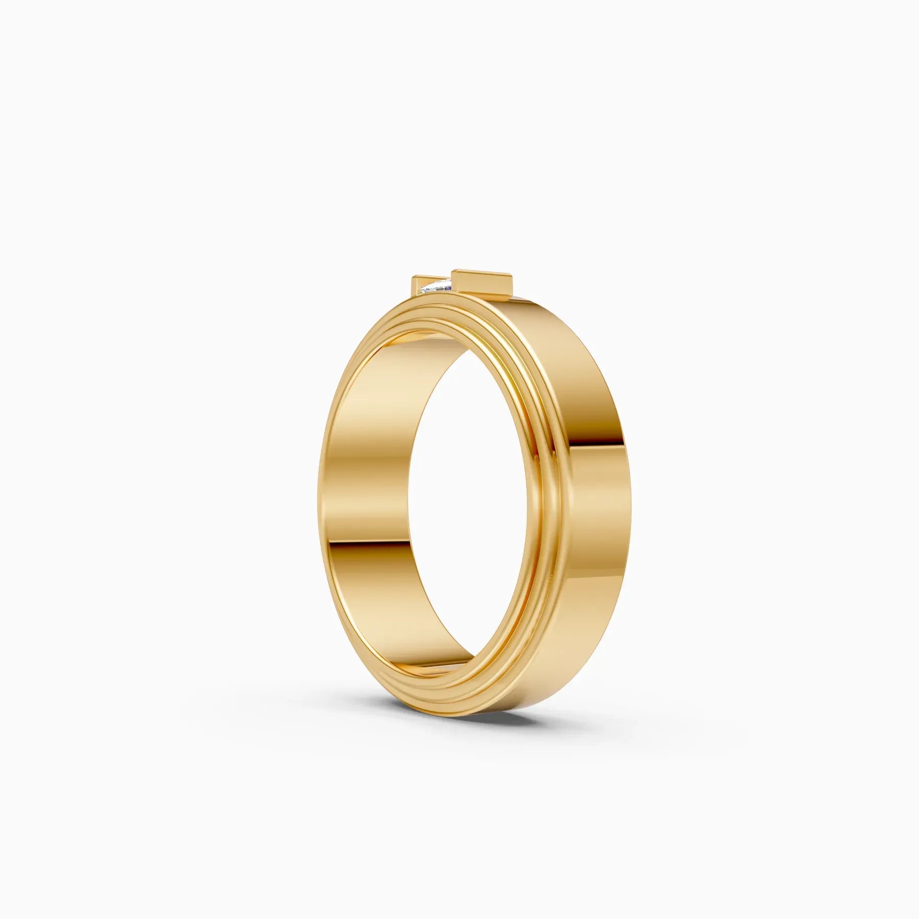 Veer | Prism Men's Princess-Cut Solitaire Ring