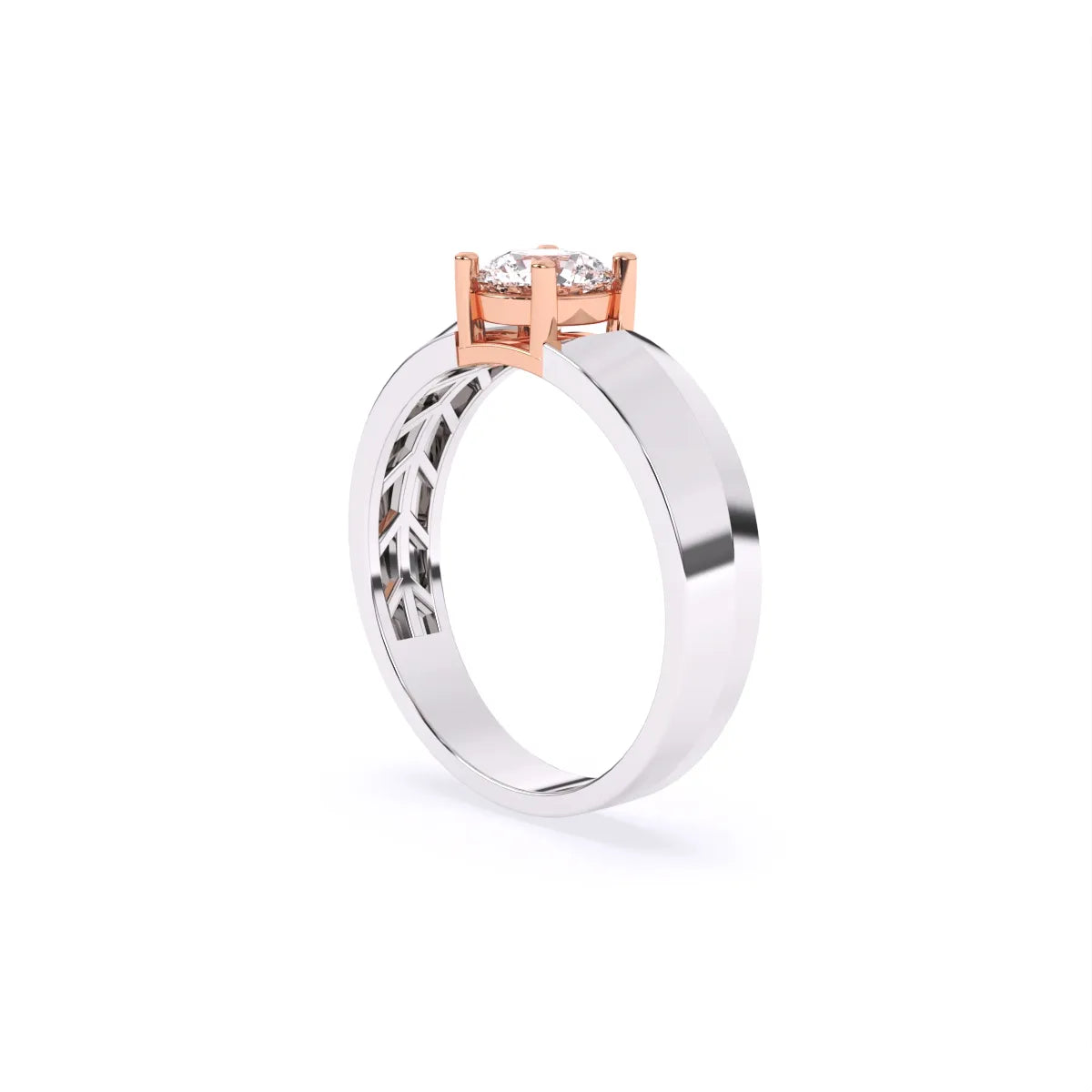 Veer | Vega Men's Round Solitaire Ring