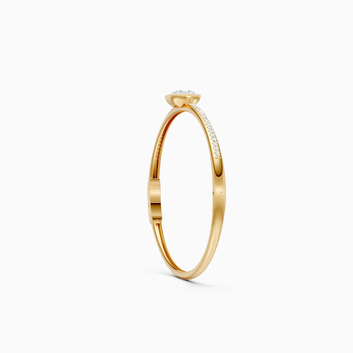 Mira | Halo Solitaire Lab-Grown Diamond Bracelet - Nivara