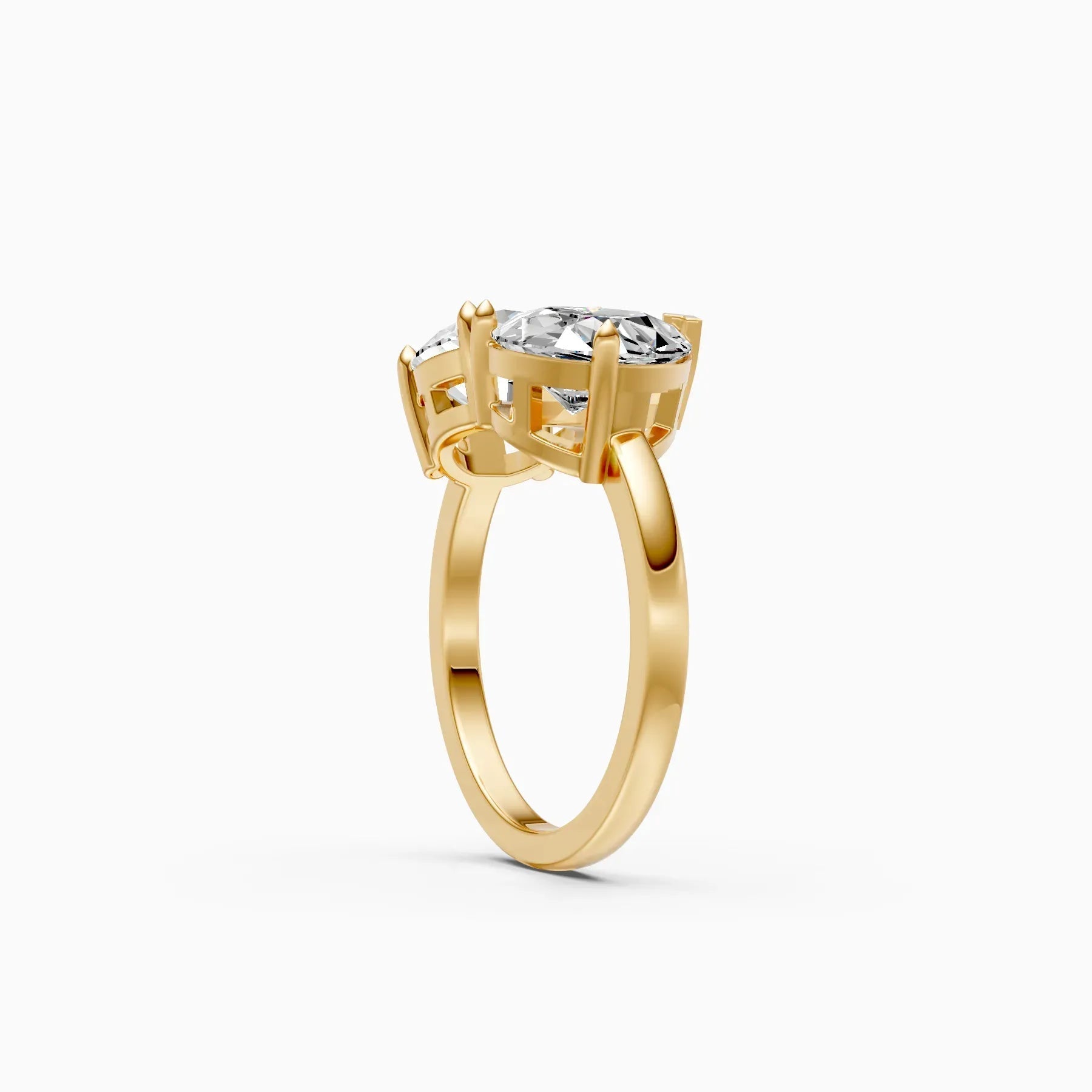 ��Toi et Moi | Round & Pear Lab Grown Diamond Ring�� Rings VD_AYN��- Lab Grown Diamonds Jewellery