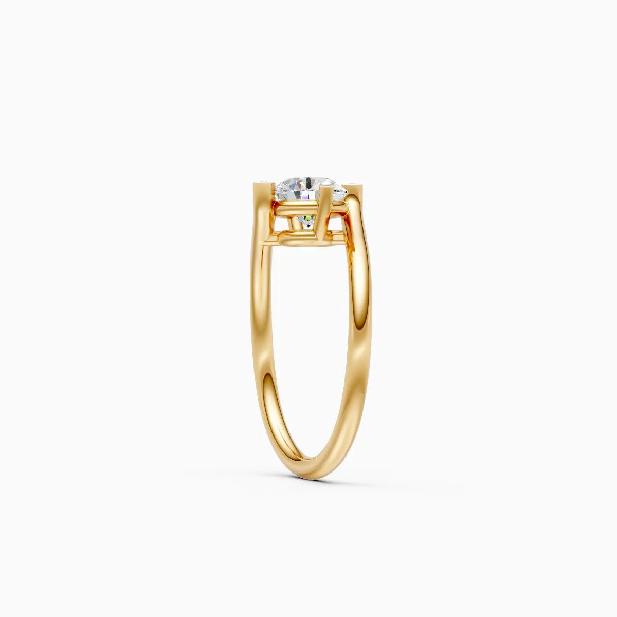 ��Mode | Round Lab Grown Diamond Minimal  Ring�� Rings VD_AYN��- Lab Grown Diamonds Jewellery
