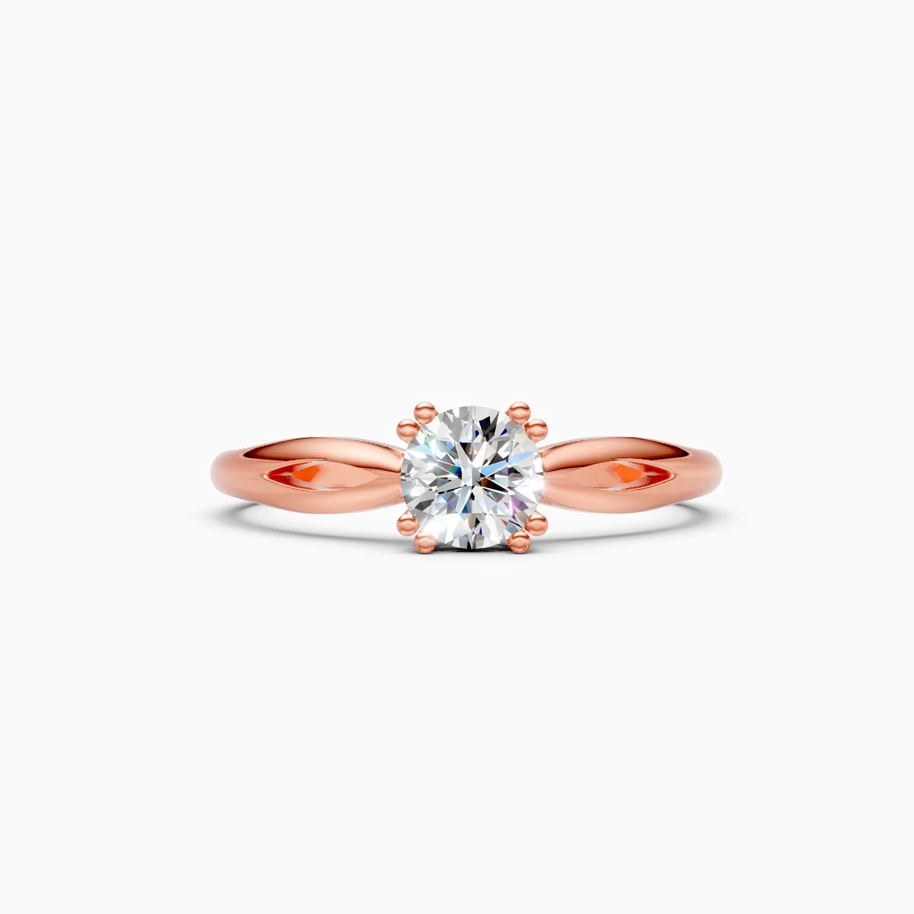 ��Amora | Round Solitaire Four Prong Setting Ring�� Rings VD_AYN��- Lab Grown Diamonds Jewellery