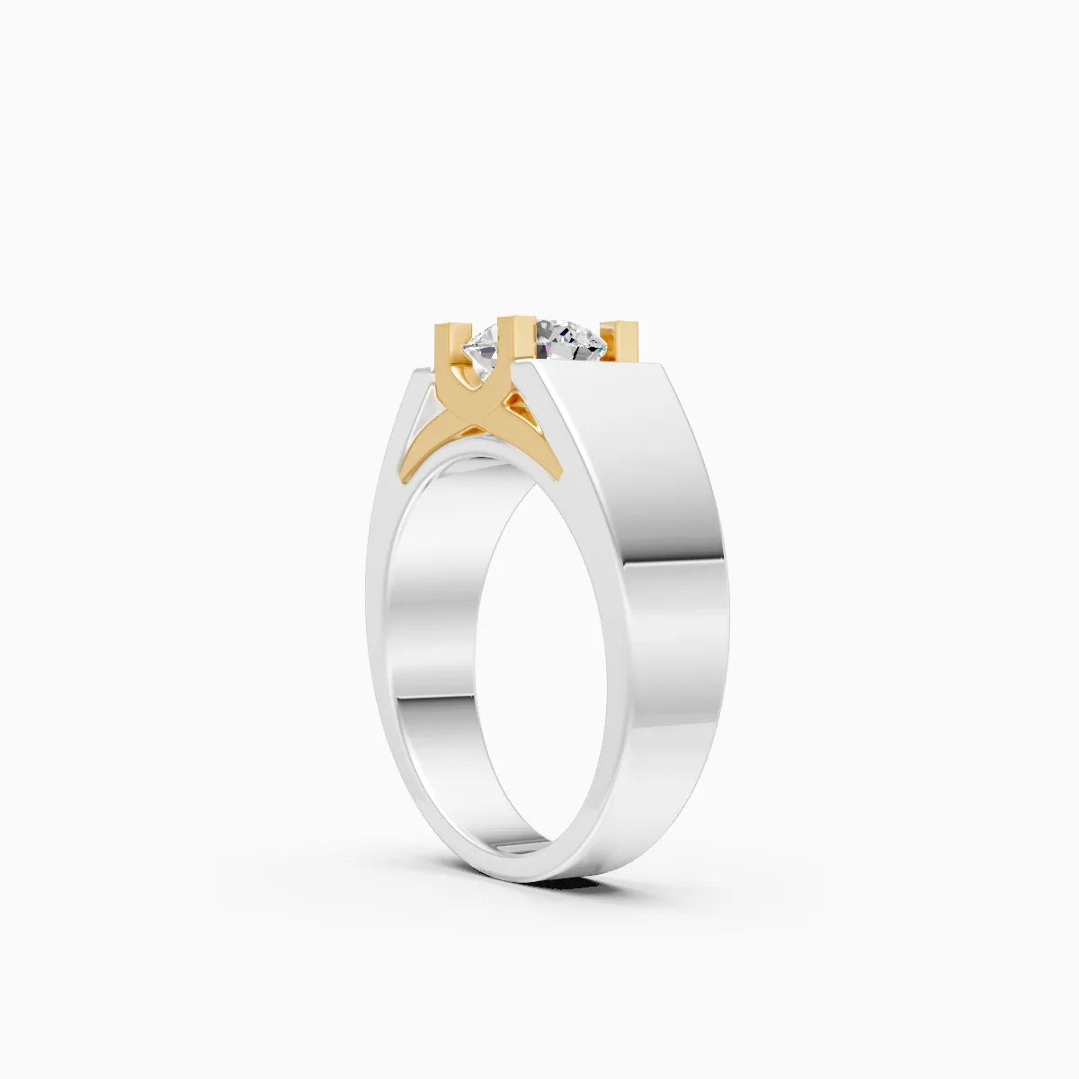 Mode | Quanta Men's Two-Tone Solitaire Ring