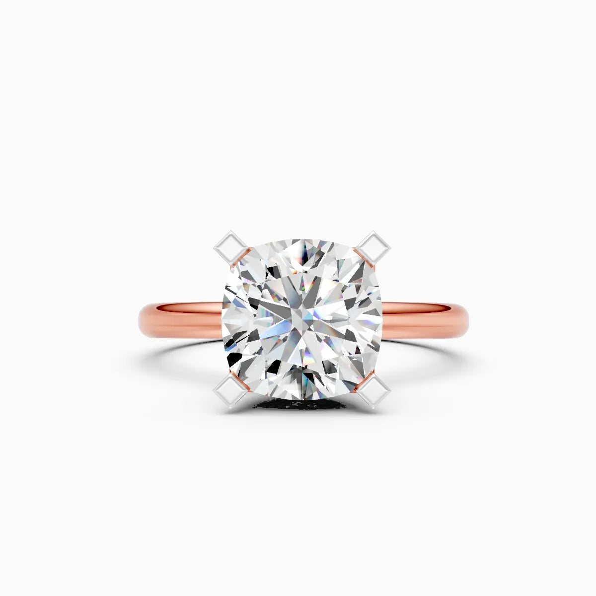 ��Amora | Cushion Lab Grown Diamond Plain Band Ring�� Rings VD_AYN��- Lab Grown Diamonds Jewellery