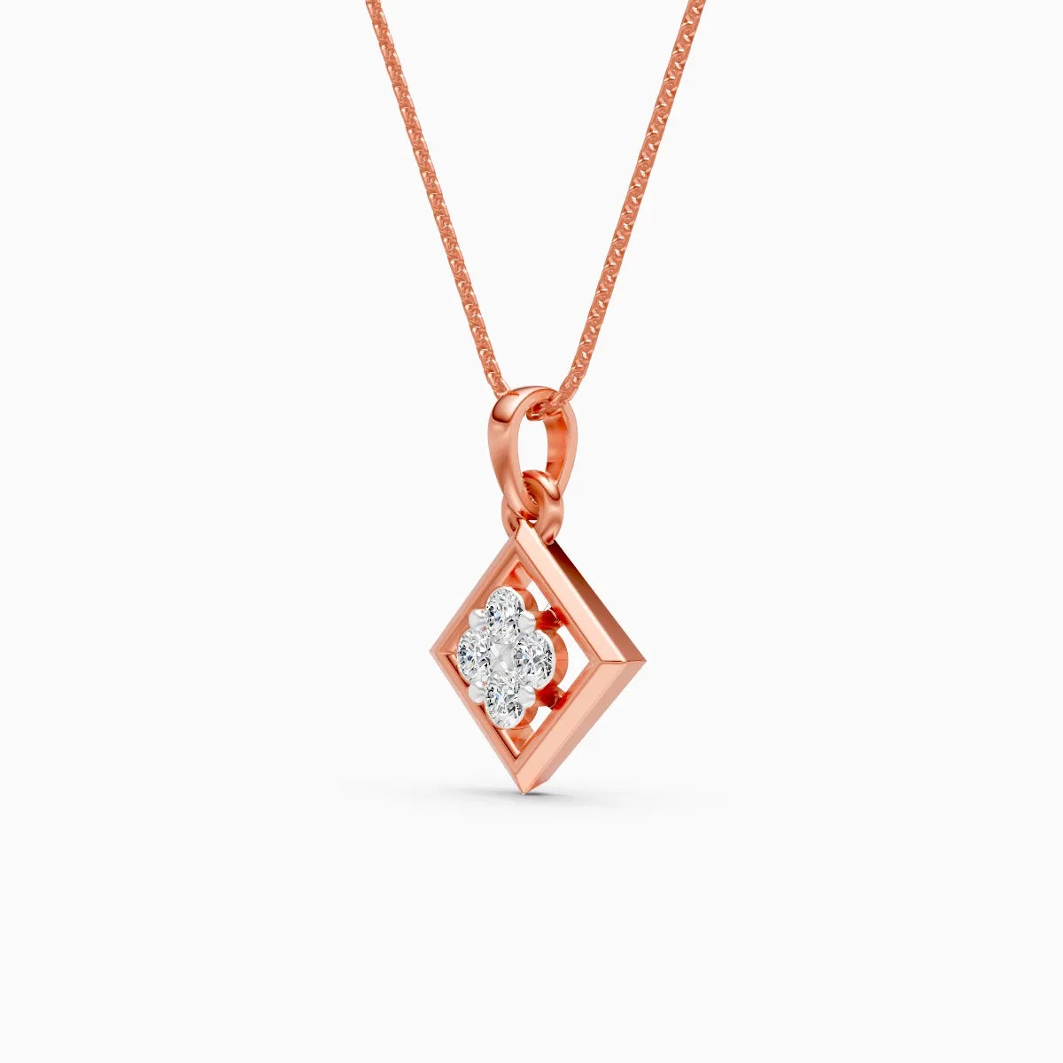Flora | Ember Glow Lab-Grown Diamond Pendant - Nivara