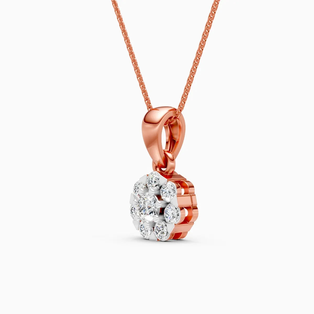 Flora | Circlet Lab-Grown Diamond Pendant - Nivara