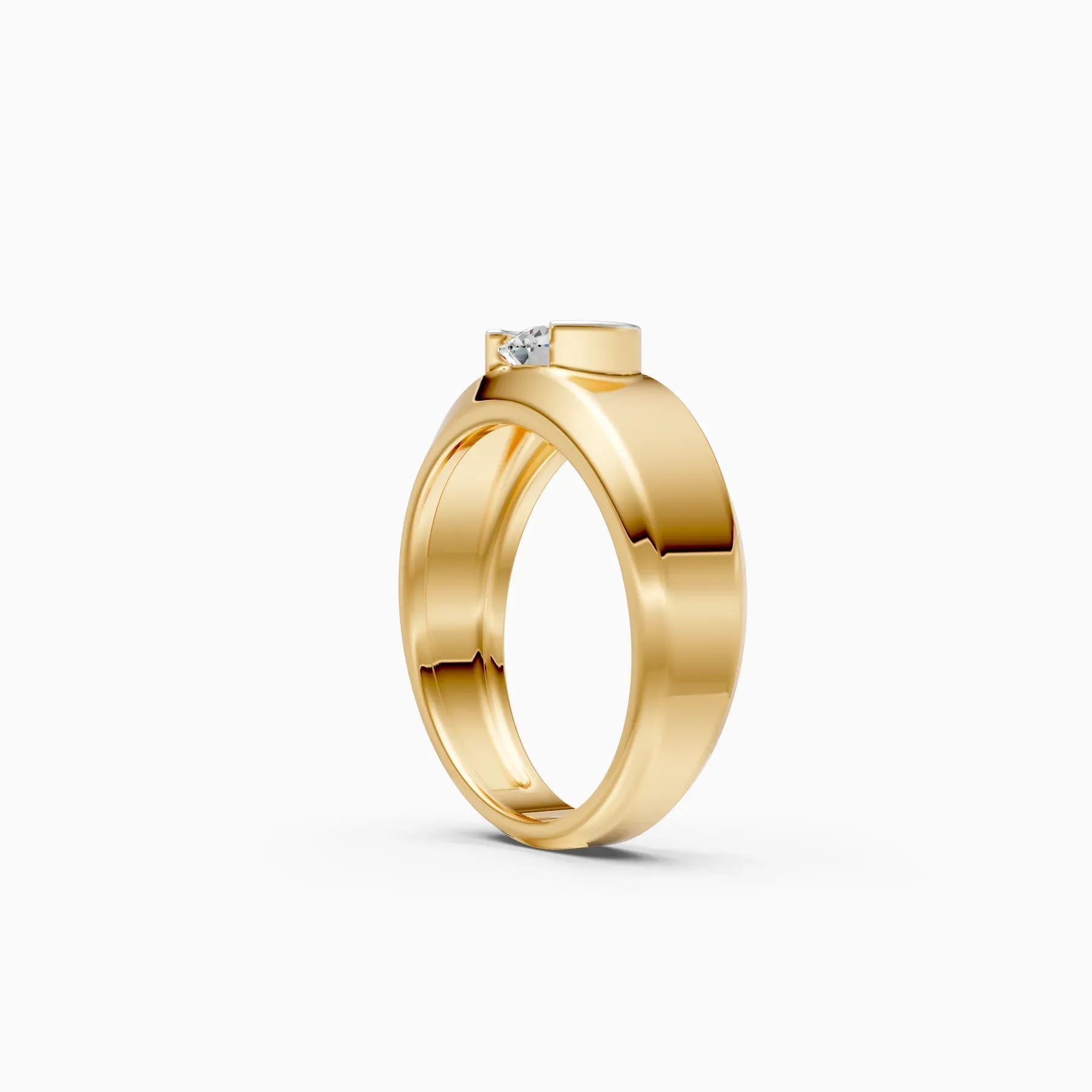 ��Amora | Round Solitaire Minimal Lab Grown Diamond Ring�� Rings VD_AYN��- Lab Grown Diamonds Jewellery