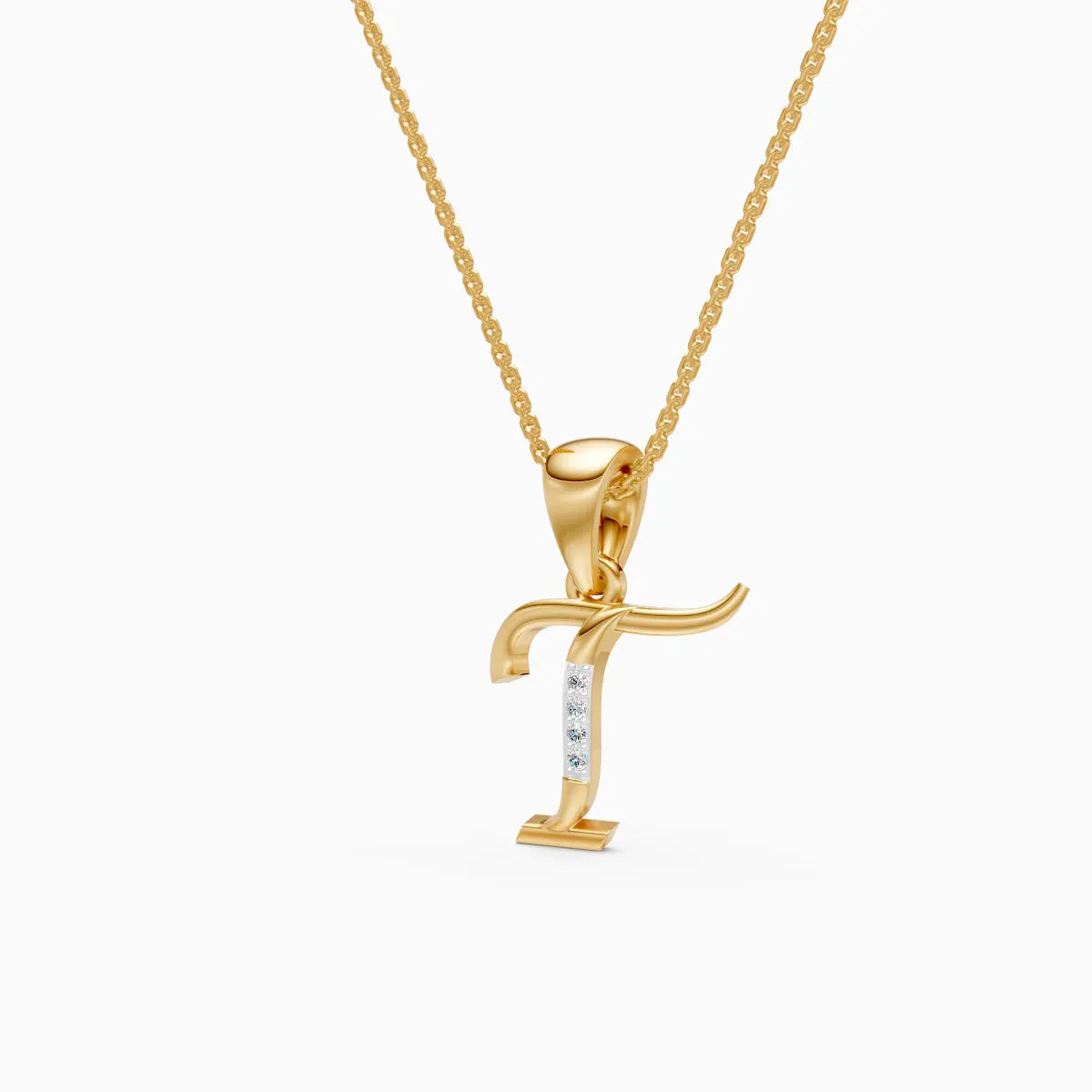 Sway | Gilded Lab-Grown Diamond Pendant - Nivara