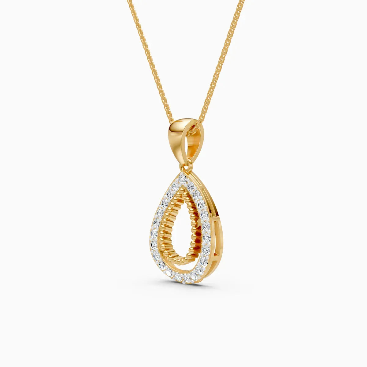 Mira | Teardrop Lab-Grown Diamond Pendant - Nivara