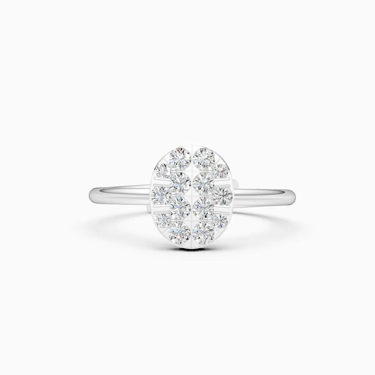��Celestia | Round Lab Grown Diamonds Oval Ring�� Rings VD_AYN��- Lab Grown Diamonds Jewellery