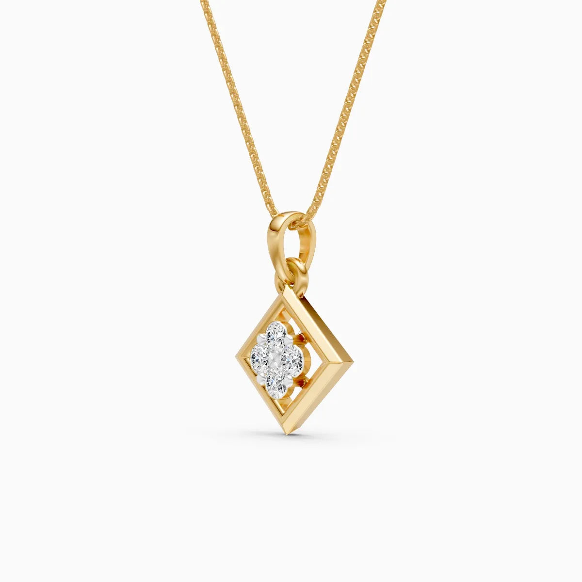 Flora | Ember Glow Lab-Grown Diamond Pendant - Nivara