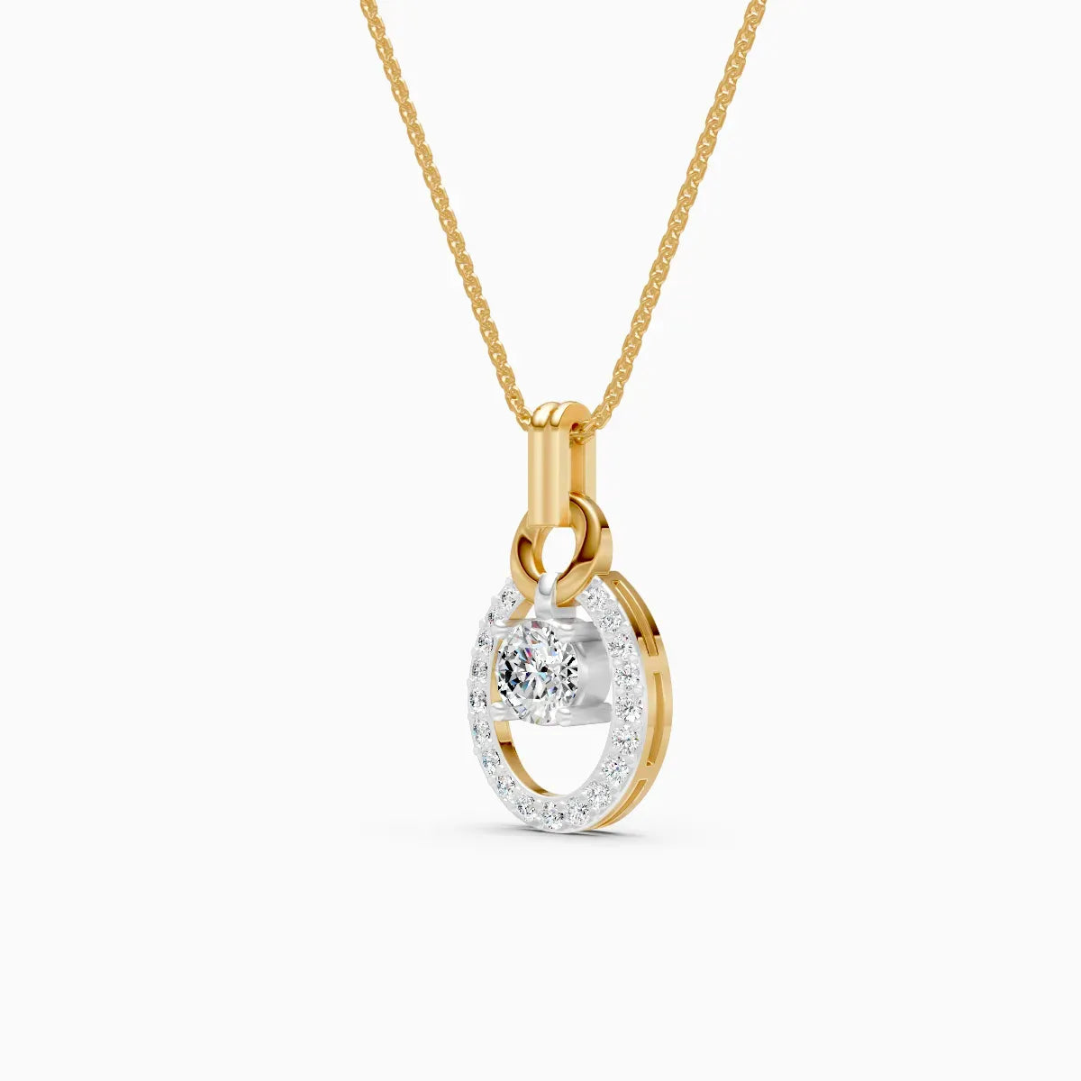 Mira | Ring of Light Lab-Grown Diamond Pendant - Nivara