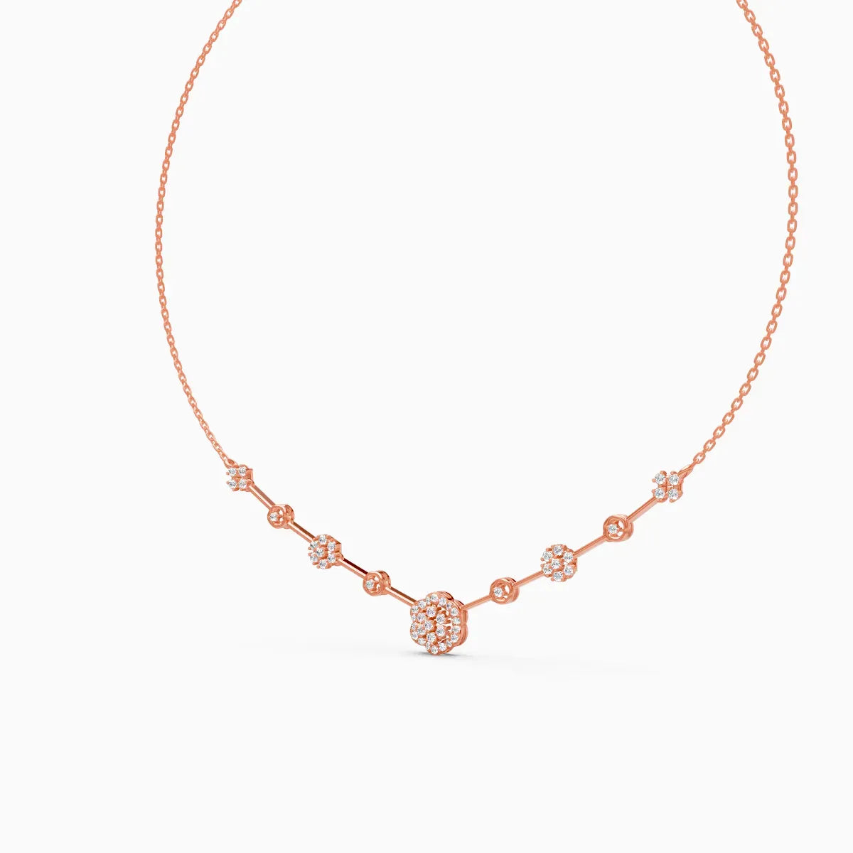 Flora | Petal Drift Lab-Grown Diamond Necklace - Nivara