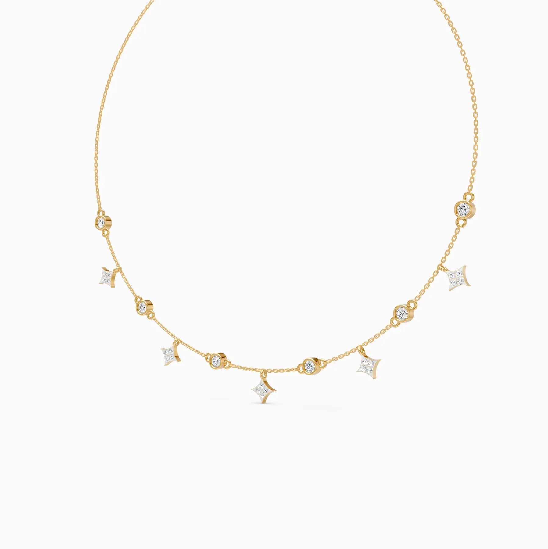 Celestia | Stardrift Lab-Grown Diamond Necklace - Nivara